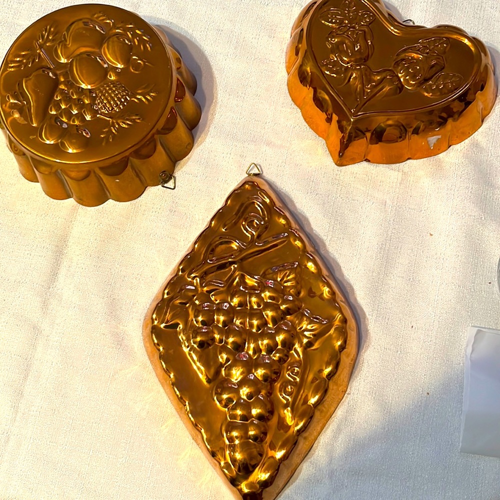 3 piece copper wall decor